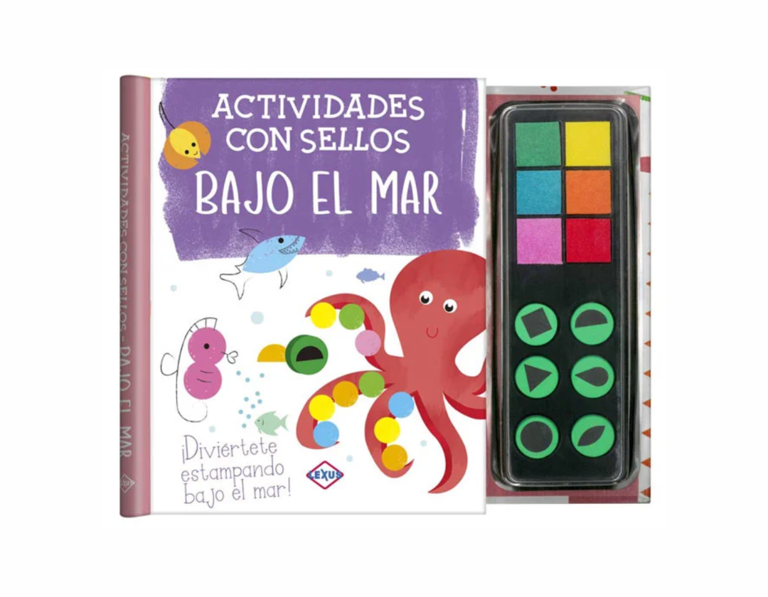 Libro Actividades Con Sellos Bajo El Mar
