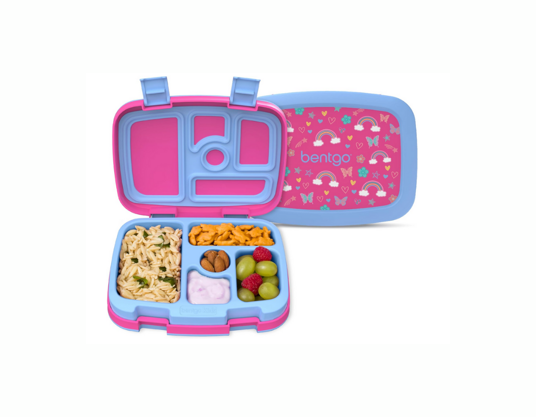 Bentgo Kids Lonchera estilo Bento con 5 compartimentos, a prueba de fugas y sin BPA, ideal para niños de 3 a 7 años
