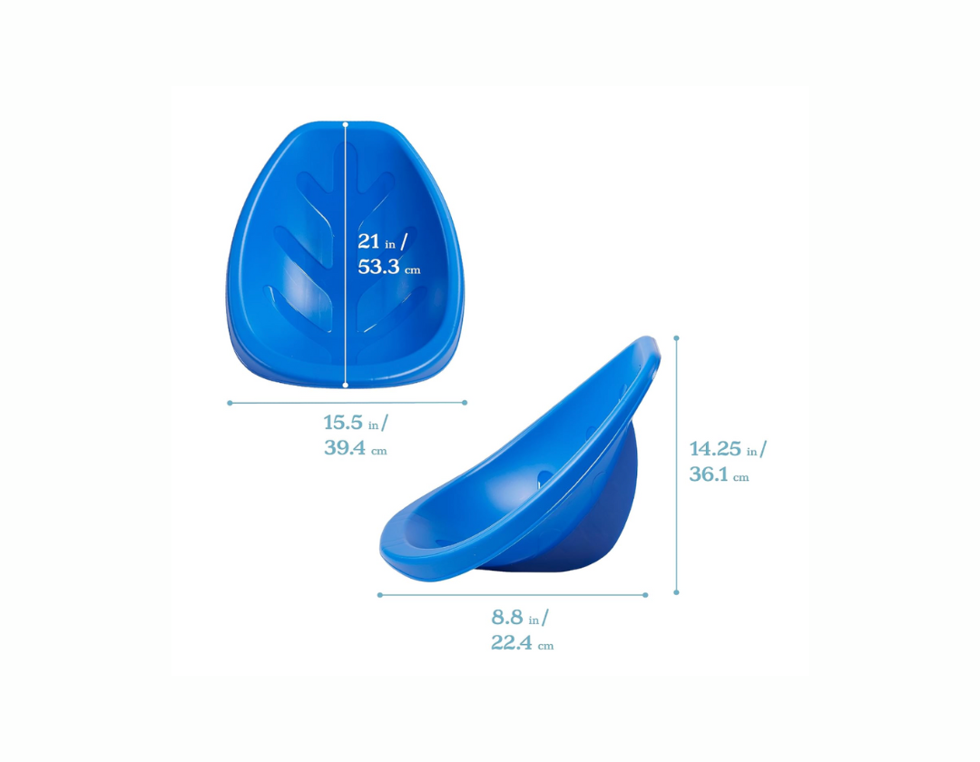 Set de silla en forma de hoja para el piso – Azul