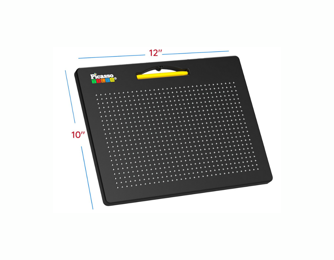PicassoTiles – Tablero De Dibujo Magnético 2 En 1 Con Alfabeto Y Estilo Libre