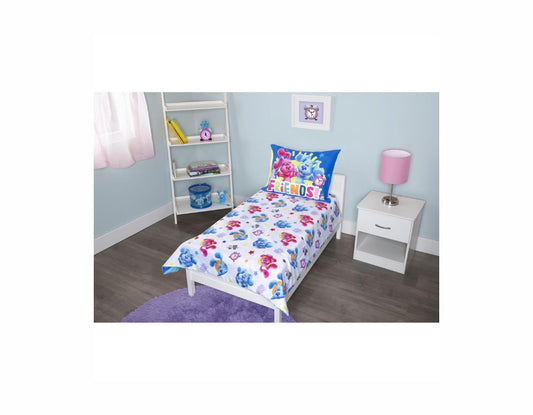 Pistas de Blue juego de cama de 4 Piezas - Cama de Toddler o Cuna 132 x 71 cm
