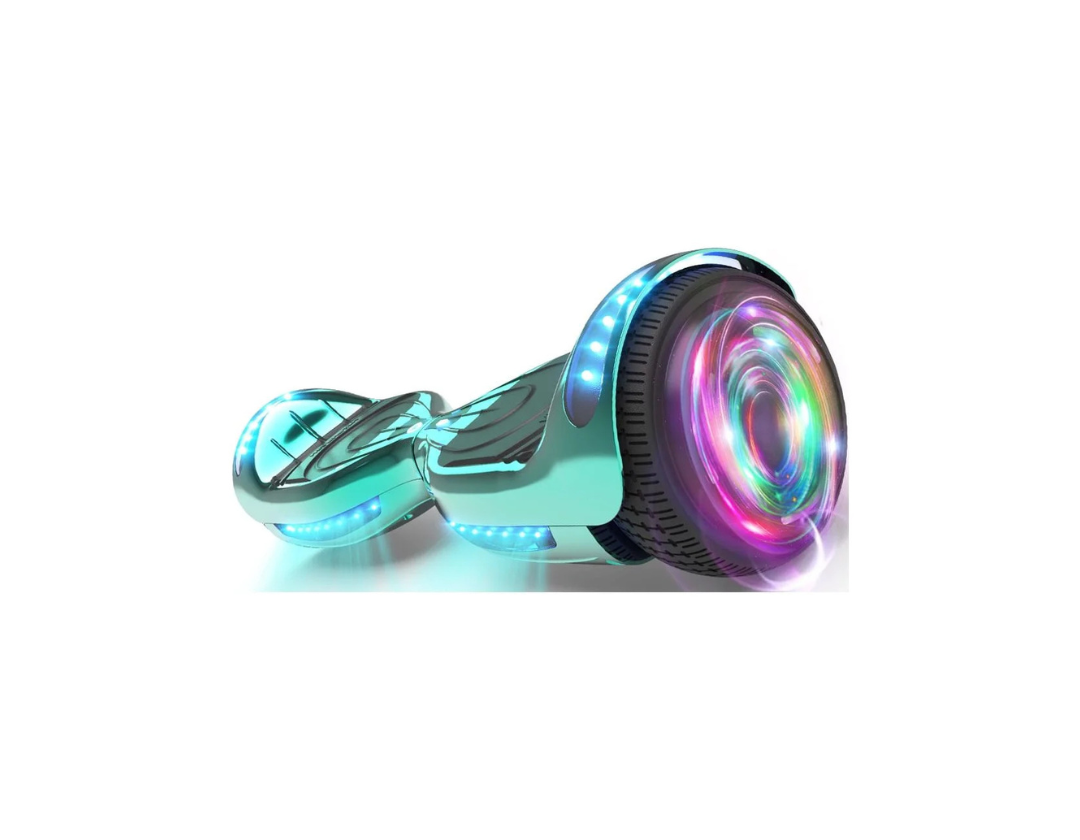 Hoverboard con Altavoz Bluetooth con Luz led de HOVERSTAR- Turquesa, Rosado, Azul Cromado