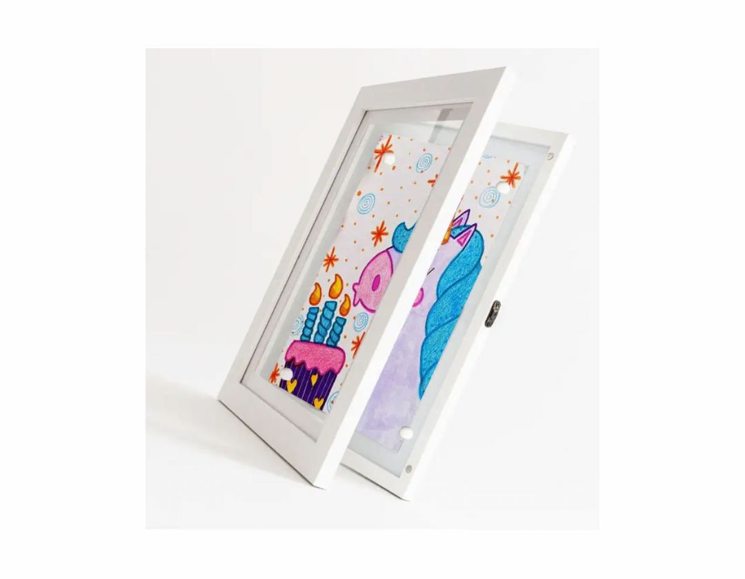 Marcos A4 BLANCOS de Arte Cambiables para Niños