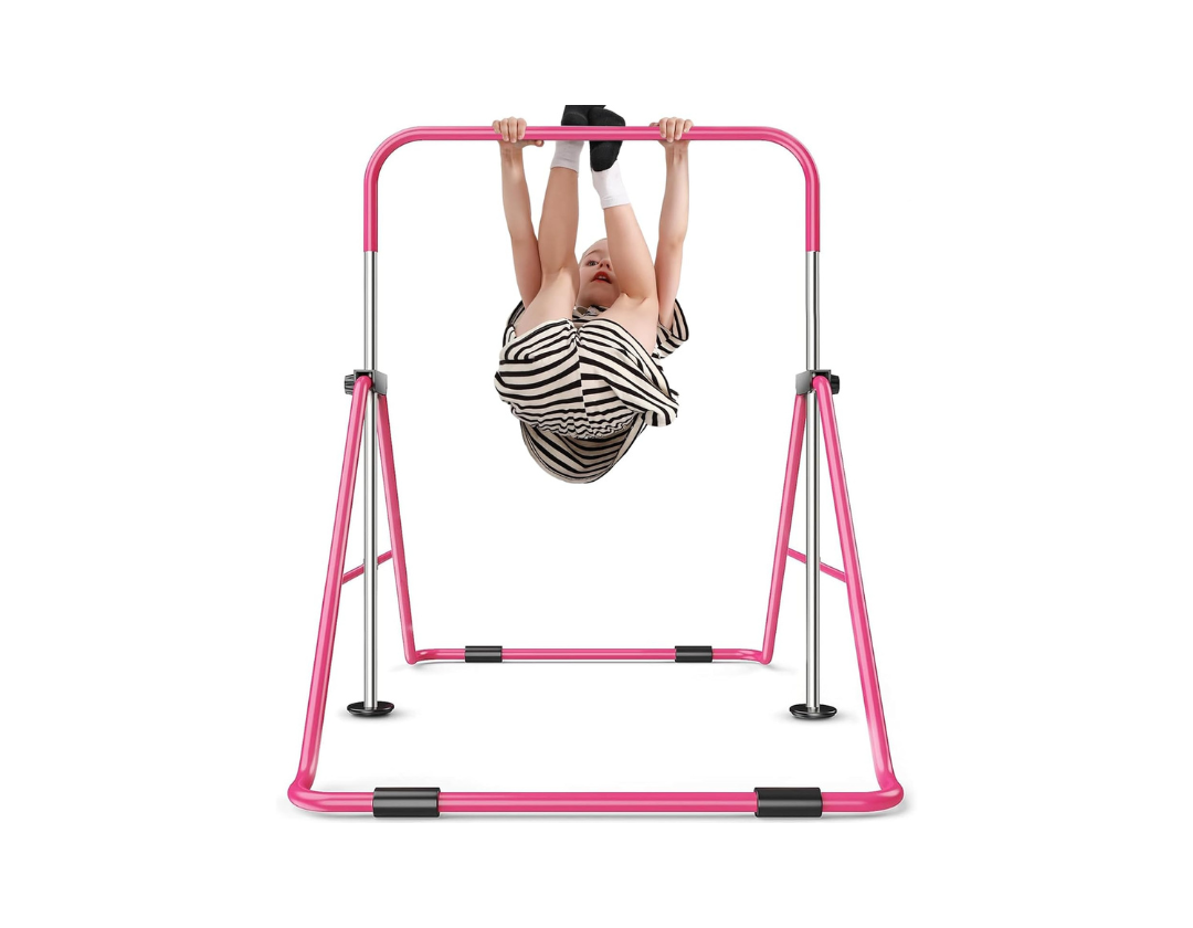 Barras de gimnasia para niños con altura ajustable
