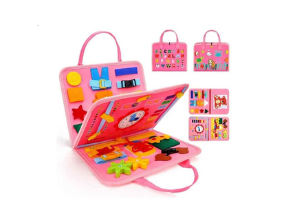 Libro Didáctico de Actividades Montessori para Niños. Busy Board.