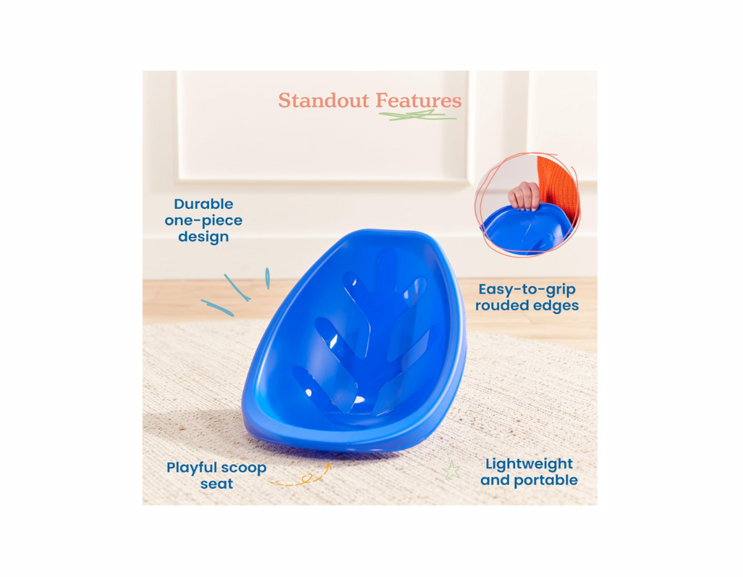 Set de silla en forma de hoja para el piso – Azul