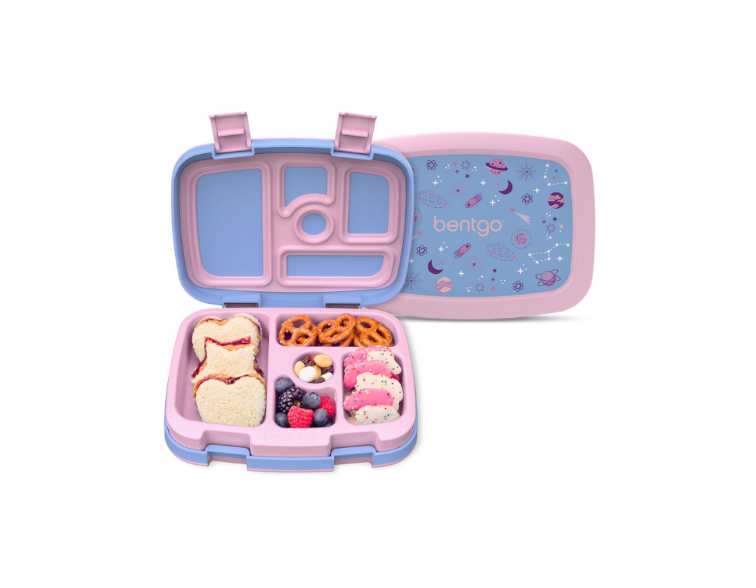 Bentgo Kids Lonchera estilo Bento con 5 compartimentos, a prueba de fugas y sin BPA, ideal para niños de 3 a 7 años