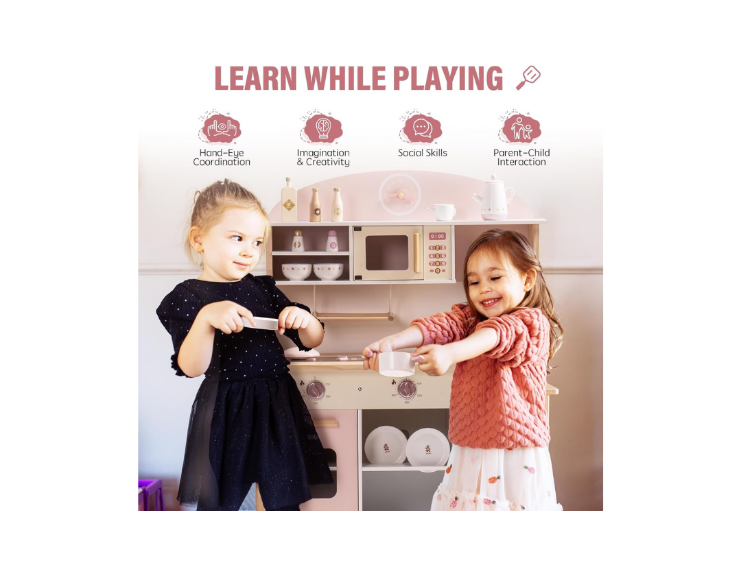 Cocina De Juguete Para Niños Con Accesorios