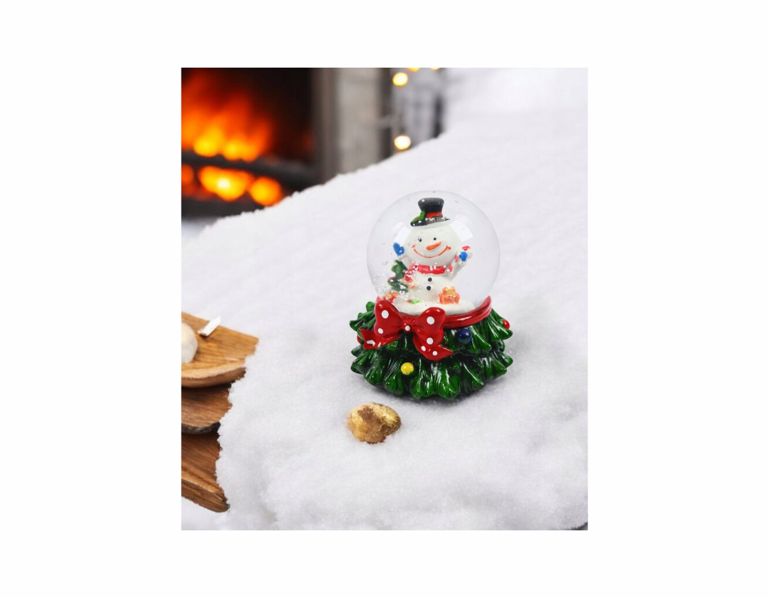 Caja Musical o globo de nieve navideño