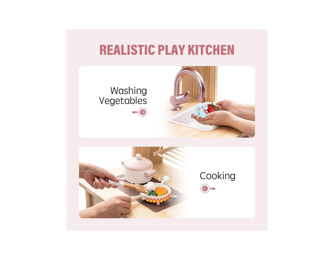 Cocina De Juguete Para Niños Con Accesorios