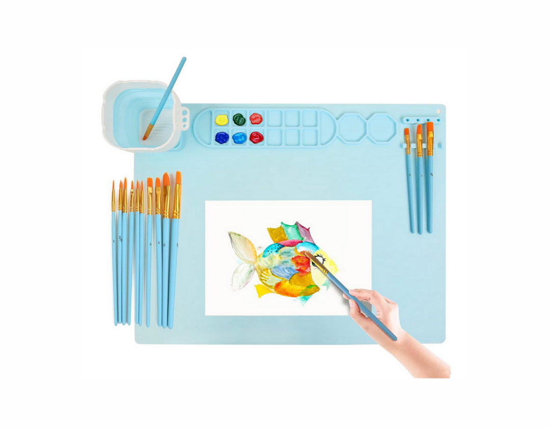 Mat o Mantel de Silicona para Pintura 50.8 x 40.64 cm – Varios Colores 🎨