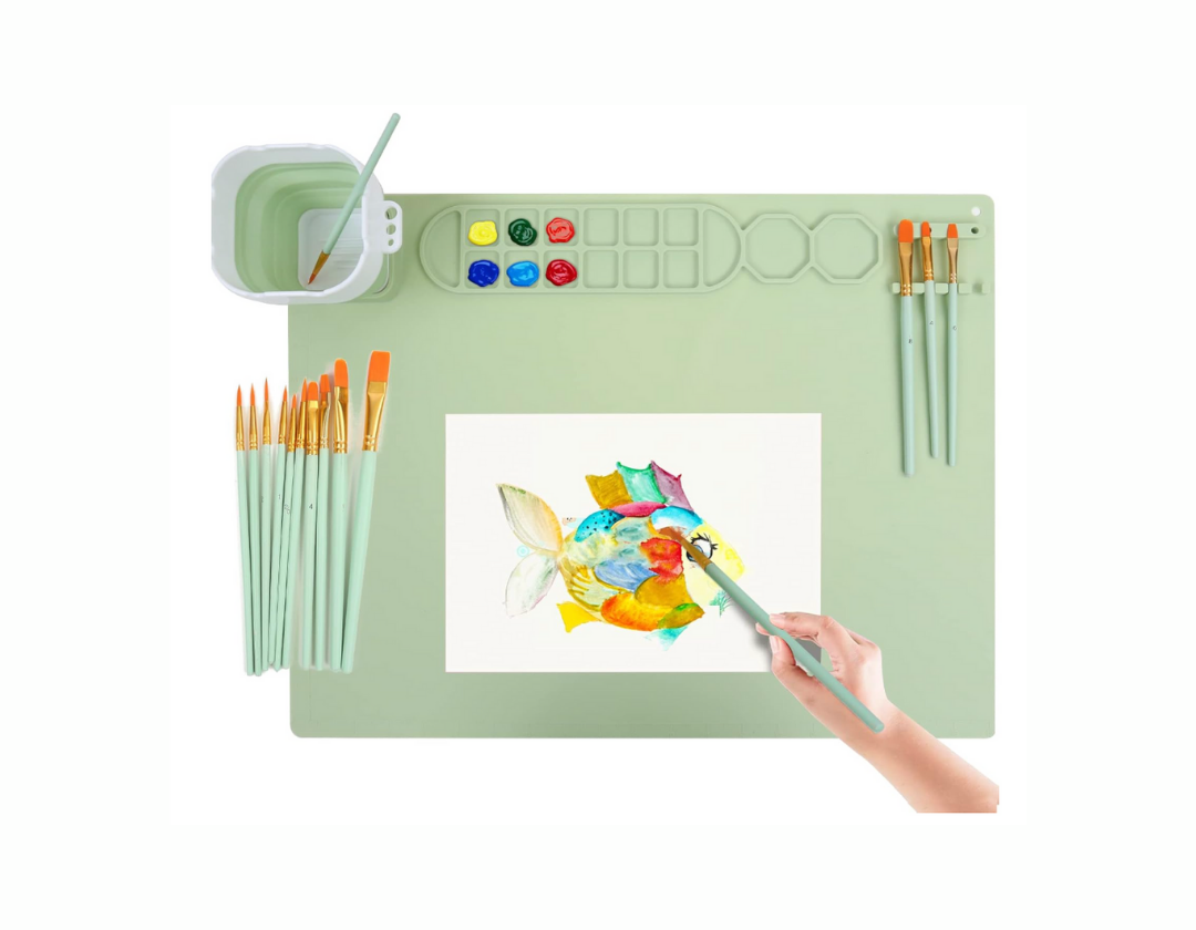 Mat o Mantel de Silicona para Pintura 50.8 x 40.64 cm – Varios Colores 🎨