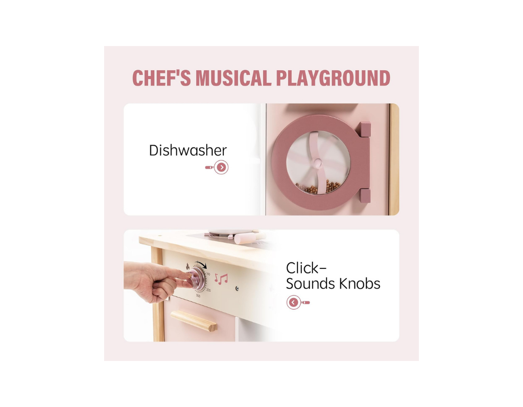 Cocina De Juguete Para Niños Con Accesorios