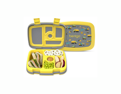 Bentgo Kids Bento-Style Lunch Box with 5 Compartments, Leakproof and BPA-Free, Ideal for Children Ages 3-7. Men