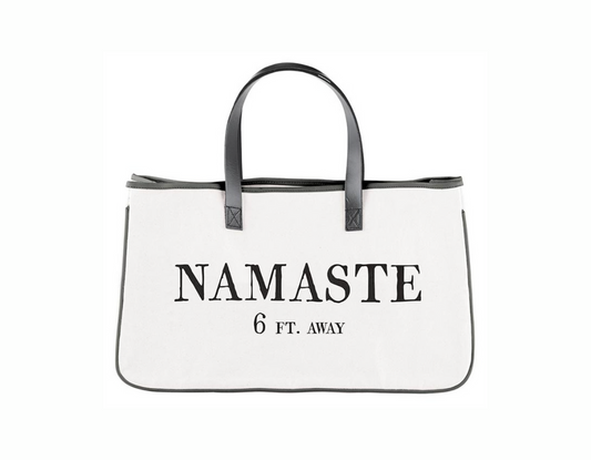 Canvas Tote – "Namaste 6 FT. Away"