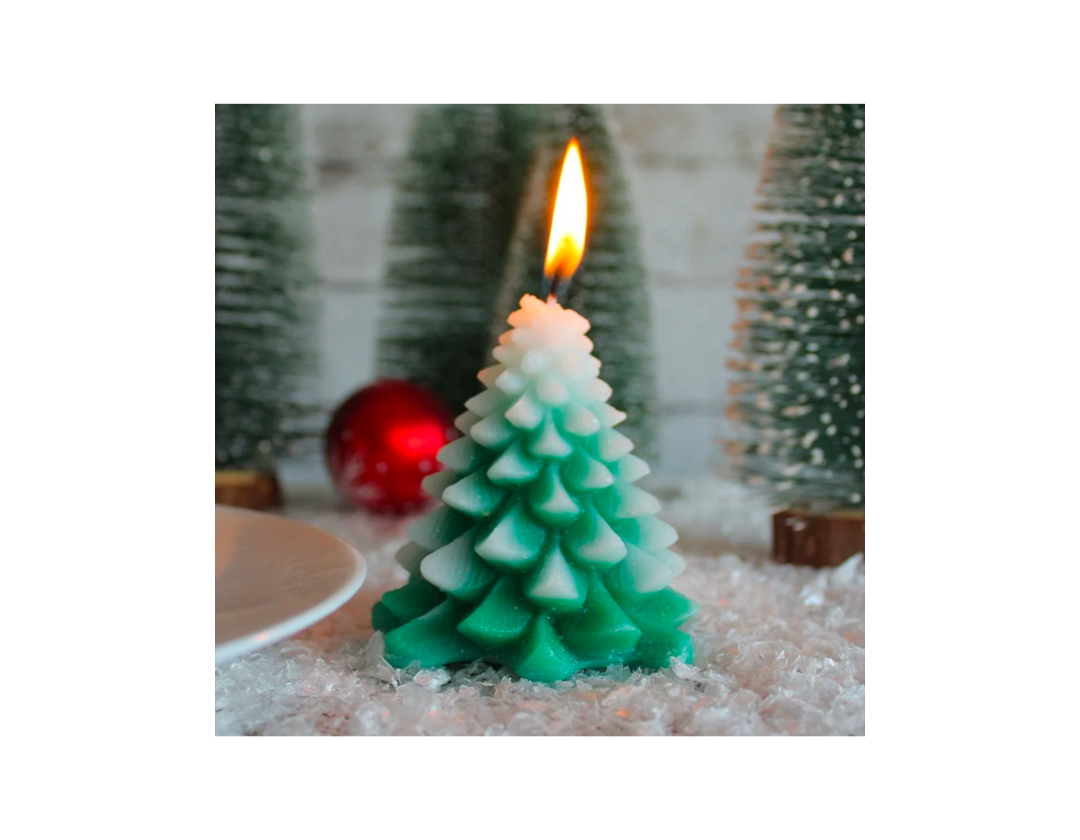 Vela Árbol De Navidad Verde o Roja