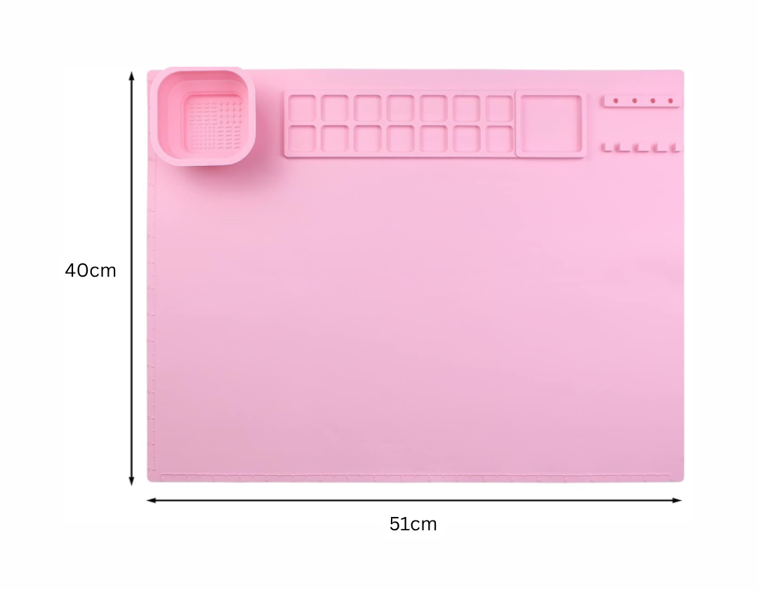 Mat o Mantel de Silicona para Pintura 50.8 x 40.64 cm – Varios Colores 🎨
