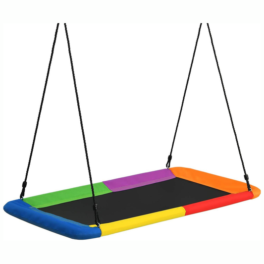 Columpio de lona cuadrado multicolor 150x83cm