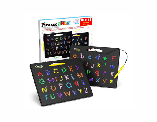 PicassoTiles Tablero Magnético de Alfabeto Doble Cara 12x10” 🔠