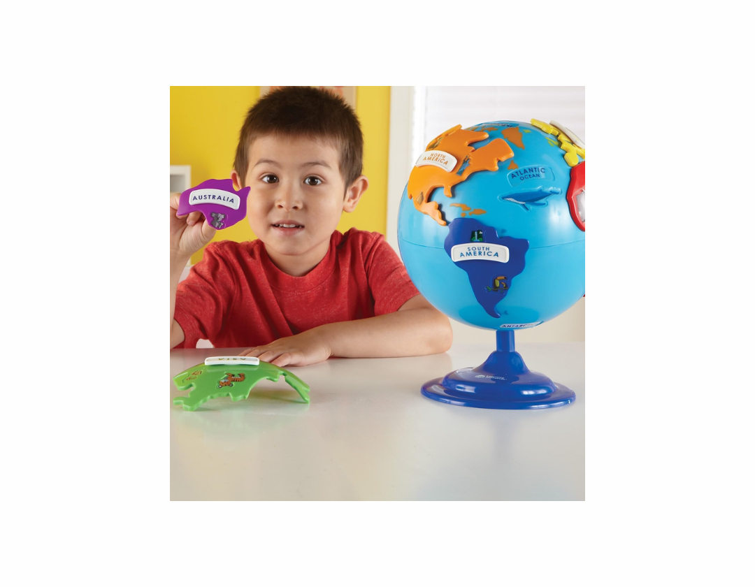 Globo terráqueo rompecabezas Learning Resources , 14 piezas