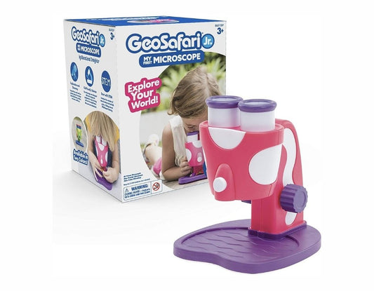 Mi primer microscopio de juguete Educational Insights Geosafari Jr. Rosado
