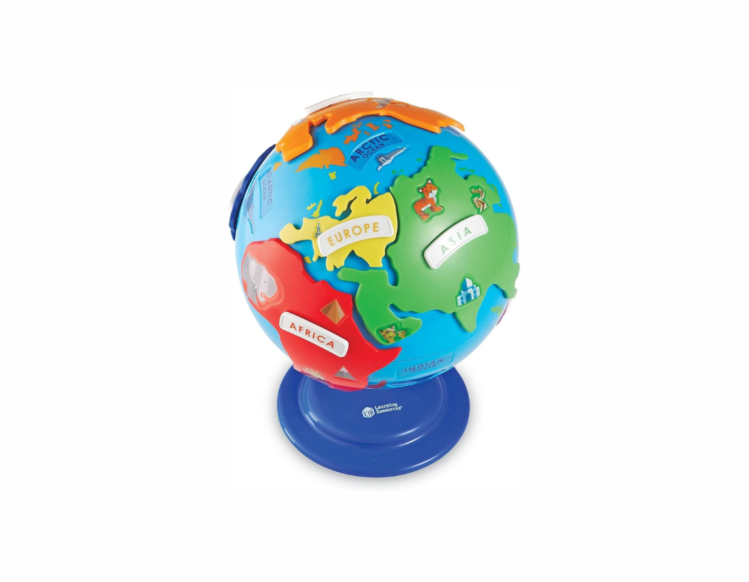 Globo terráqueo rompecabezas Learning Resources , 14 piezas