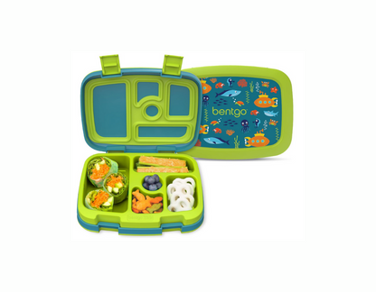 Bentgo Kids Bento-Style Lunch Box with 5 Compartments, Leakproof and BPA-Free, Ideal for Children Ages 3-7. Men