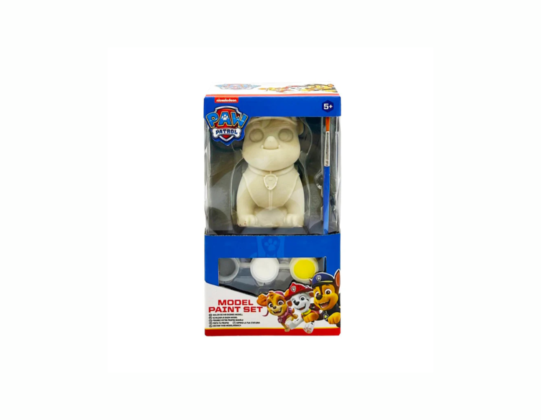 Set Para Pintar Figura Paw Patrol. Escoge entre Rubble, Skye, Marshal y Chase