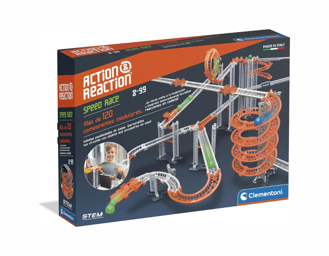 Action & Reaction, Speed Race, Juego Stem construcciones y circuitos, 8 años