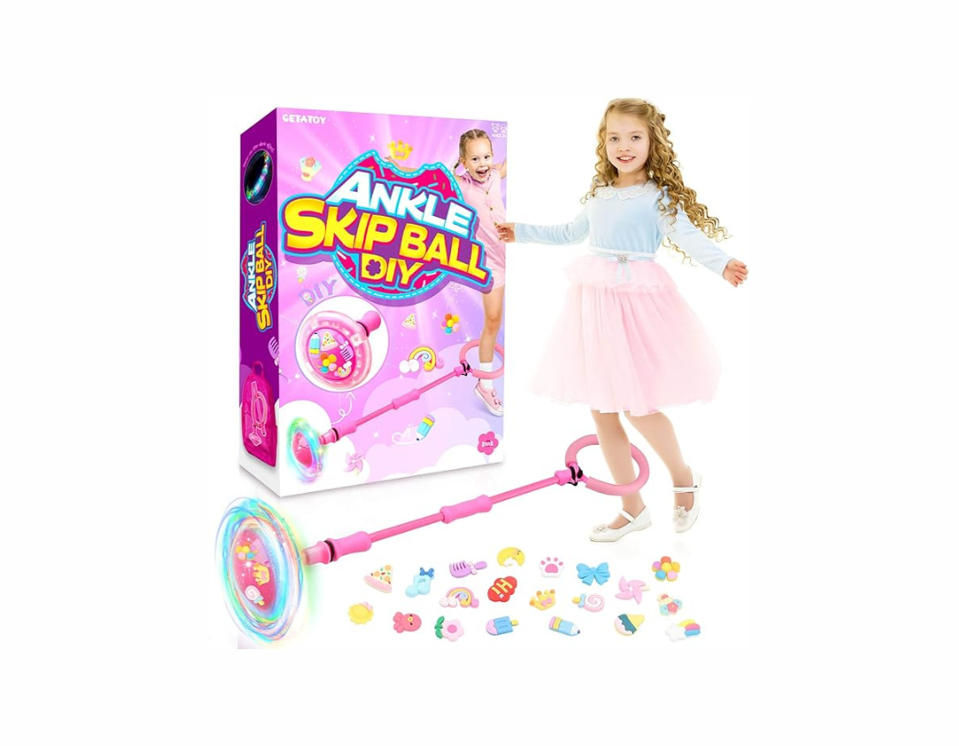 Skip Ball o Pata Pata. Juguete de Tobillo LED – Con Charms