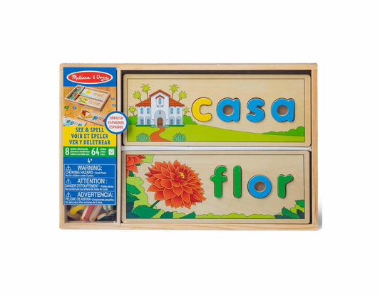 Melissa & Doug Juguete educativo de aprendizaje para ver y deletrear en español