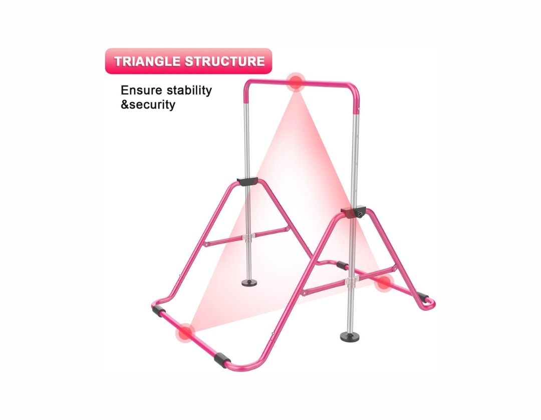 Children's gymnastics bars with adjustable height