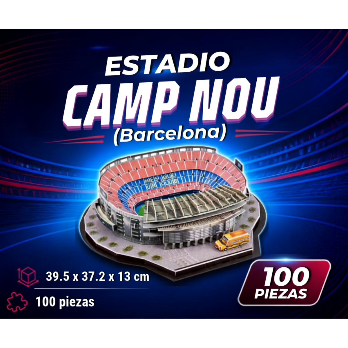 Rompecabezas Estadio Camp Nou – FC Barcelona (100 Piezas)