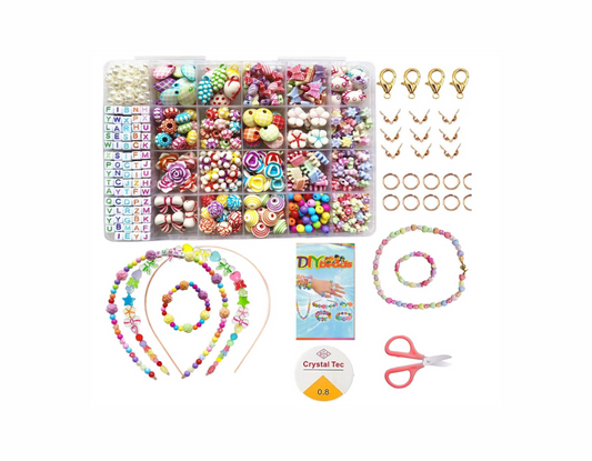 SET DE JOYAS PARA HACER PULSERAS Y DIADEMAS