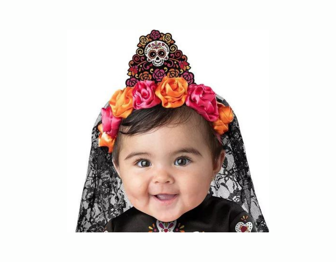 Disfraz Catrina, Para Niñas de 12-18 meses