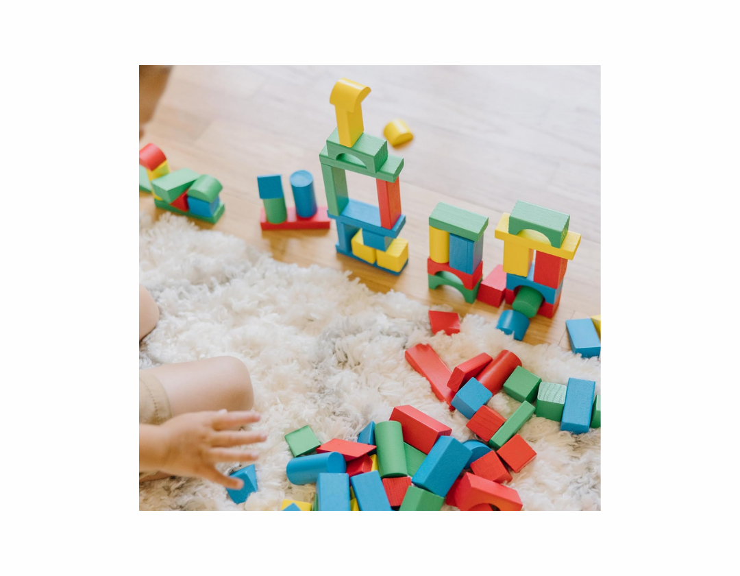 Melissa & Doug – Set de Bloques de Madera 100 Piezas 🪵