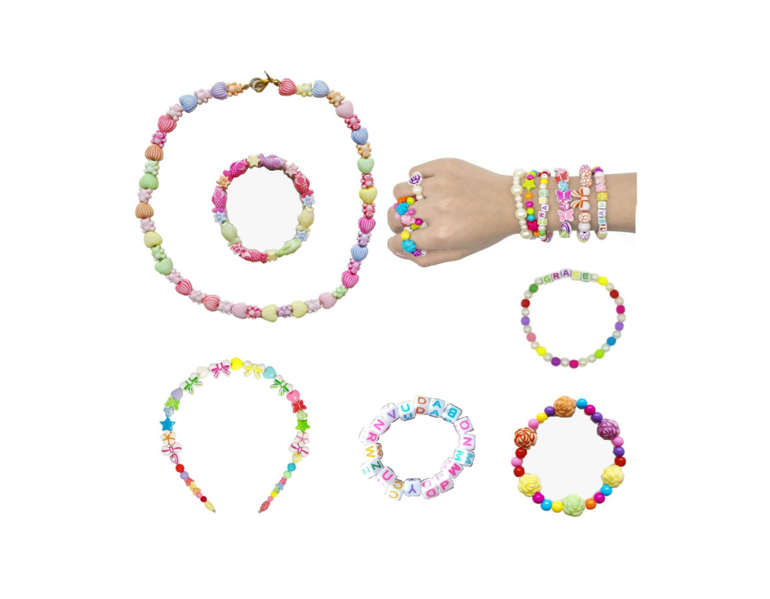 SET DE JOYAS PARA HACER PULSERAS Y DIADEMAS