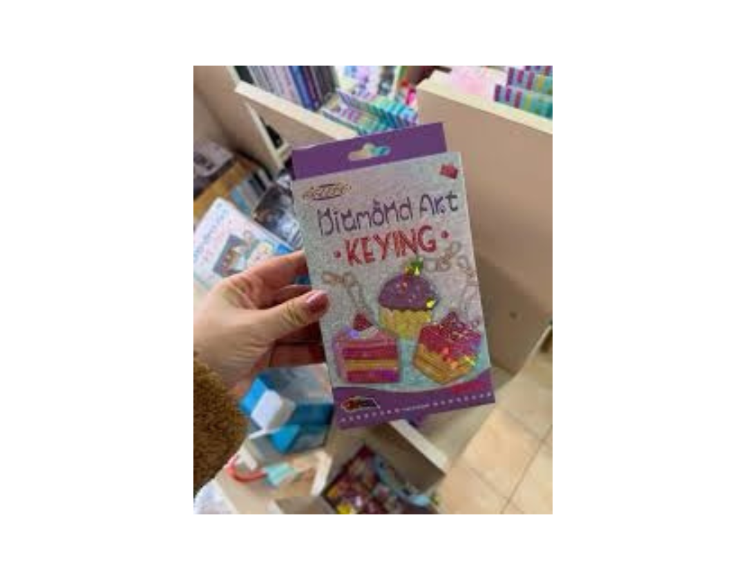 Pintura con diamantes llaveros para niñas