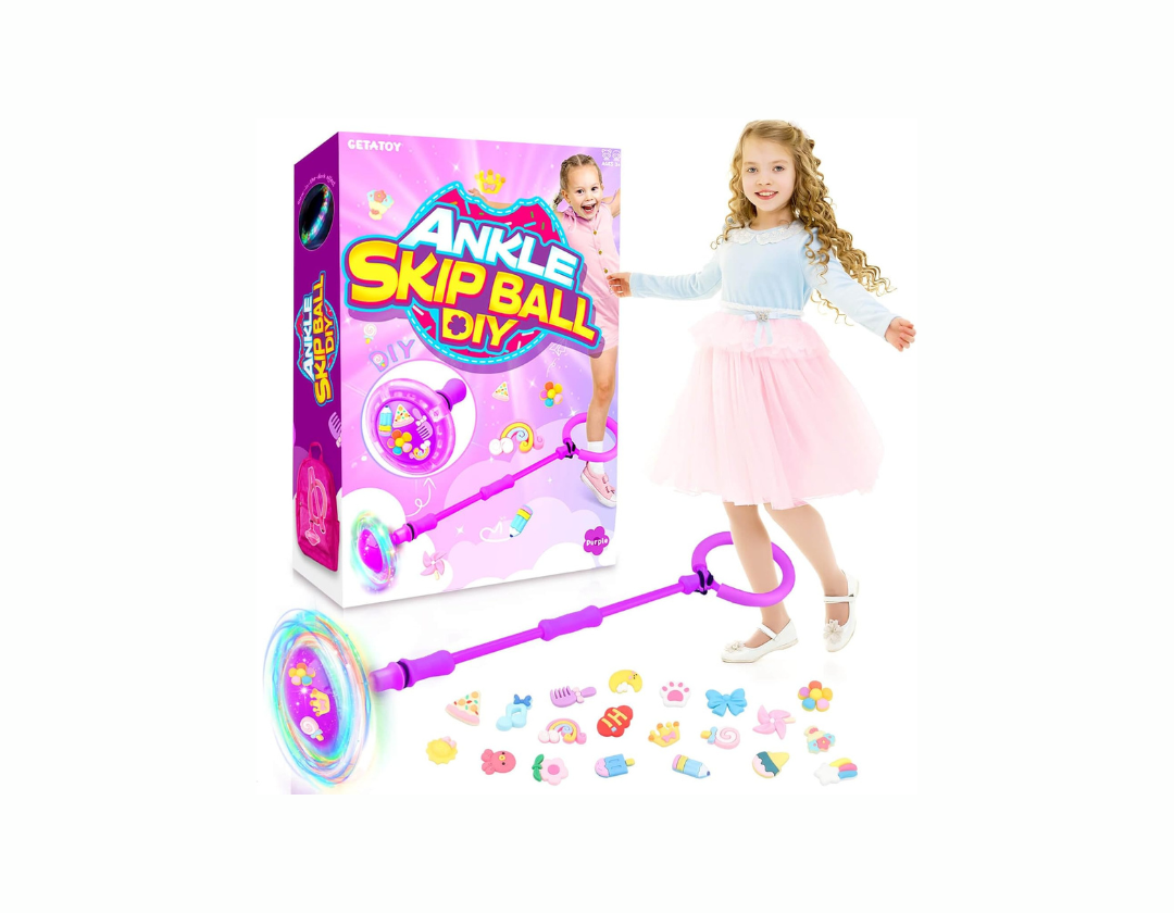 Skip Ball o Pata Pata. Juguete de Tobillo LED – Con Charms