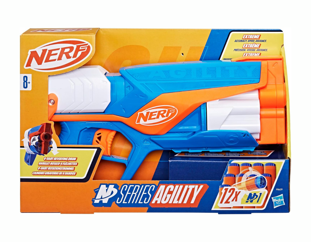 Pistola Nerf Serie N Agility Blaster - 12 dardos