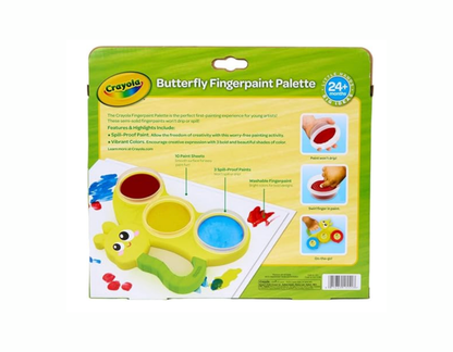 Paleta Crayola con Pinturas para Dedos Mariposa