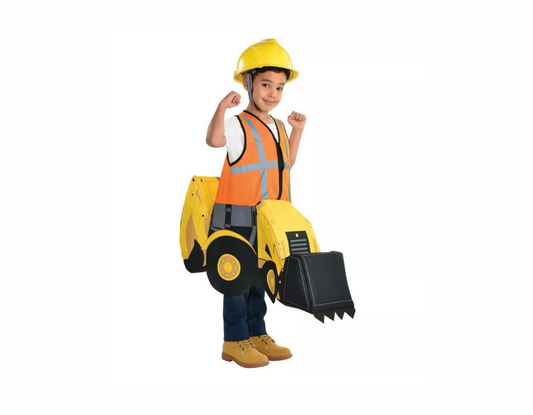 Disfraz excavadora con operador a bordo Kids Digger, Para Niños de 4-6 años. Talla S