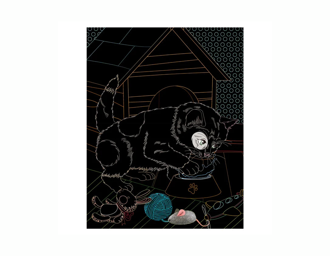 Libros de raspar y colorear- Mascotas