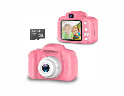 Cámara de fotos y video infantil con memoria de 8 GB incluida VARIOS COLORES