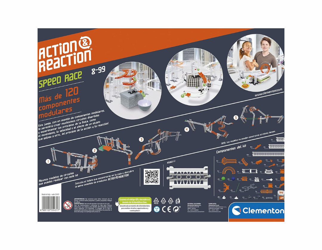 Action & Reaction, Speed Race, Juego Stem construcciones y circuitos, 8 años