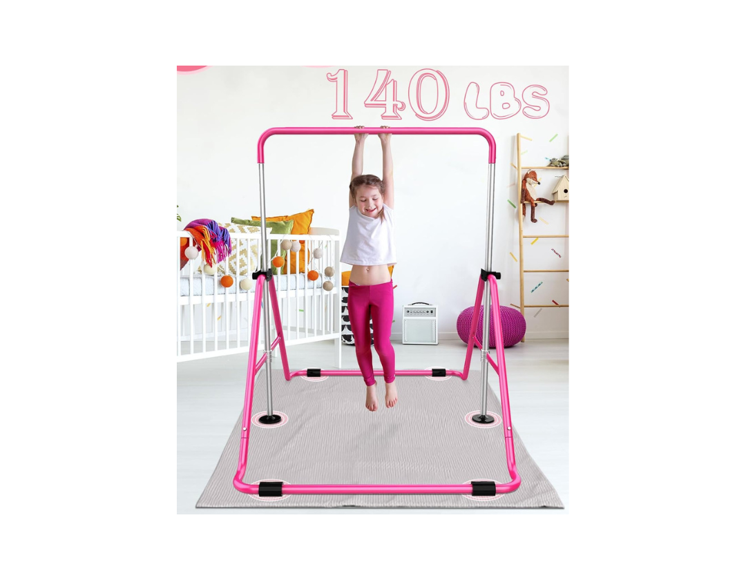 Barras de gimnasia para niños con altura ajustable