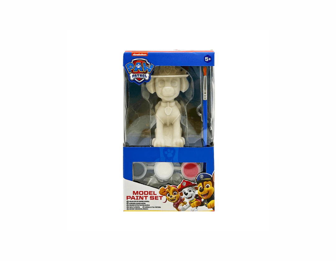 Set Para Pintar Figura Paw Patrol. Escoge entre Rubble, Skye, Marshal y Chase