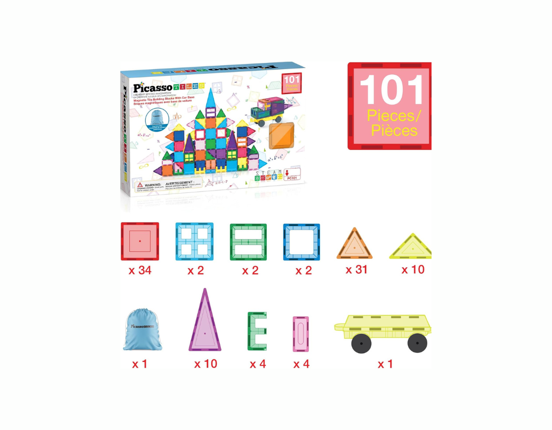 PICASSO TILES 101PZ con base para coche y bolsa de viaje