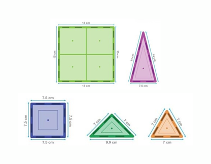 Picassotiles Set de Bloques 100 Piezas con Bolsa – Juguete de Construcción Creativa para Niños