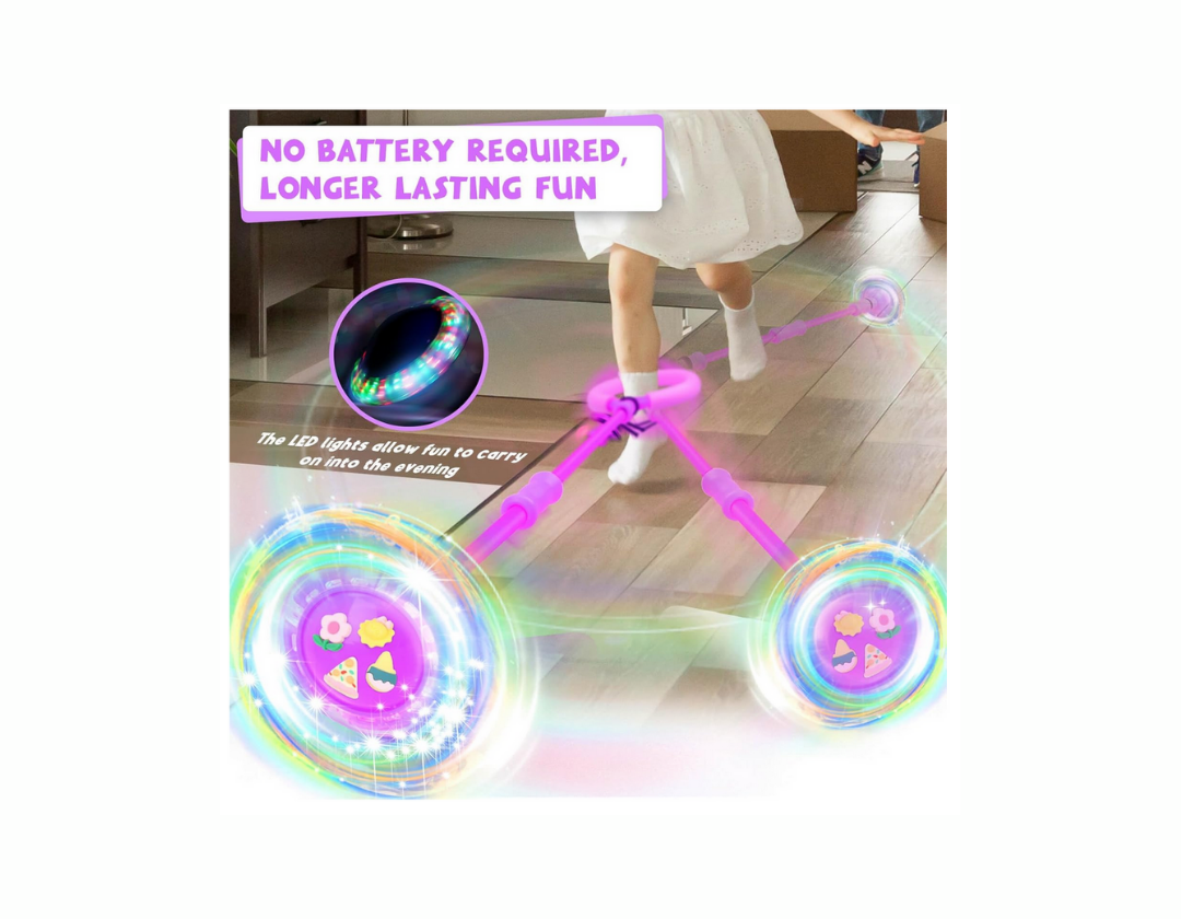 Skip Ball o Pata Pata. Juguete de Tobillo LED – Con Charms